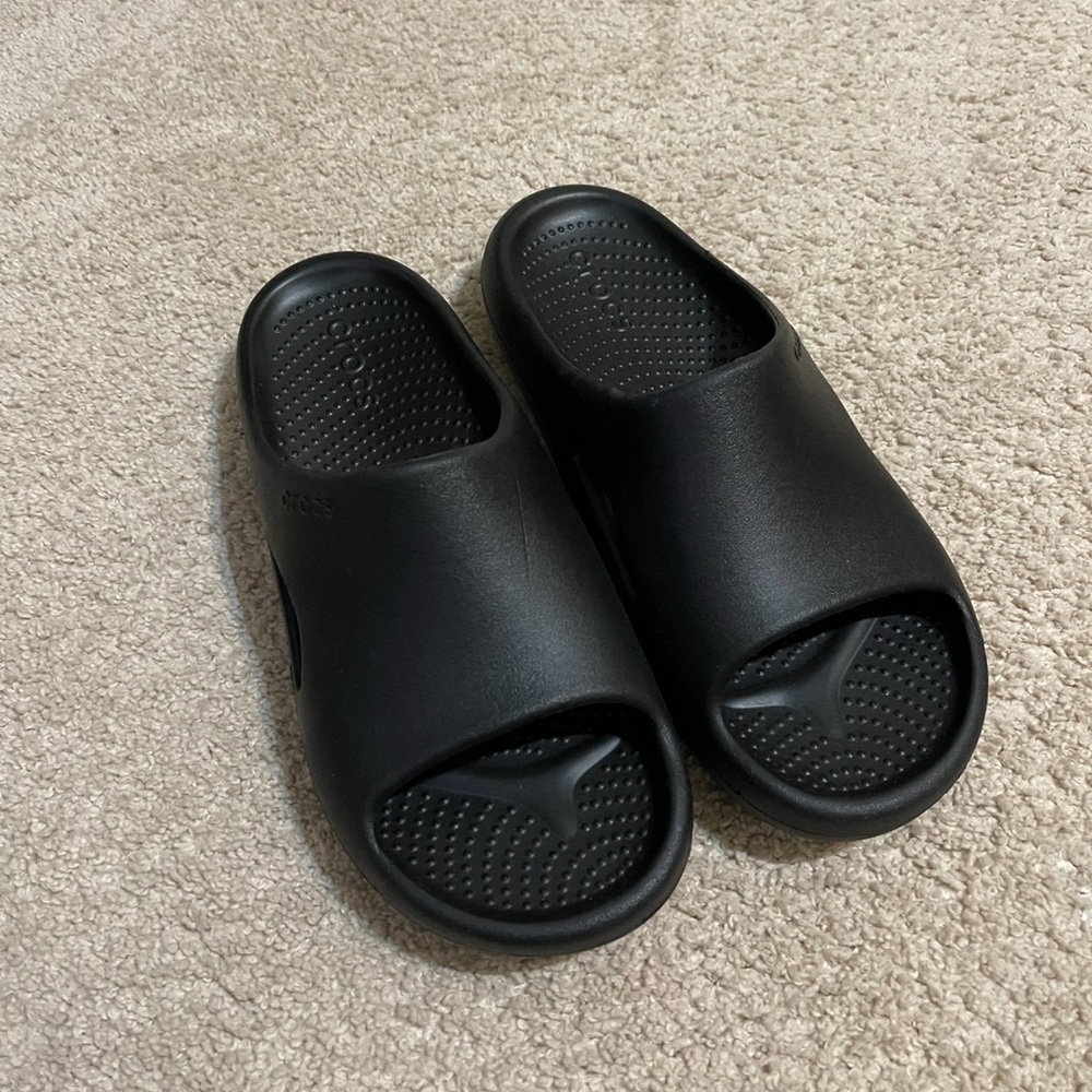 Croc Black Slide Sandals